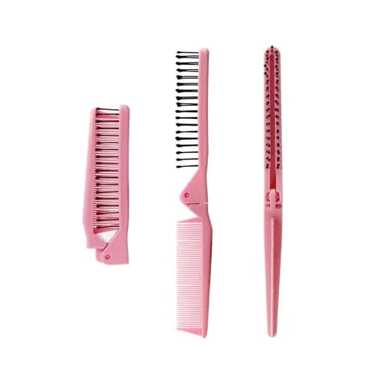 1PCS Foldable Comb Beard Moustache Brush Salon Hairdressing Styling Tool in random color