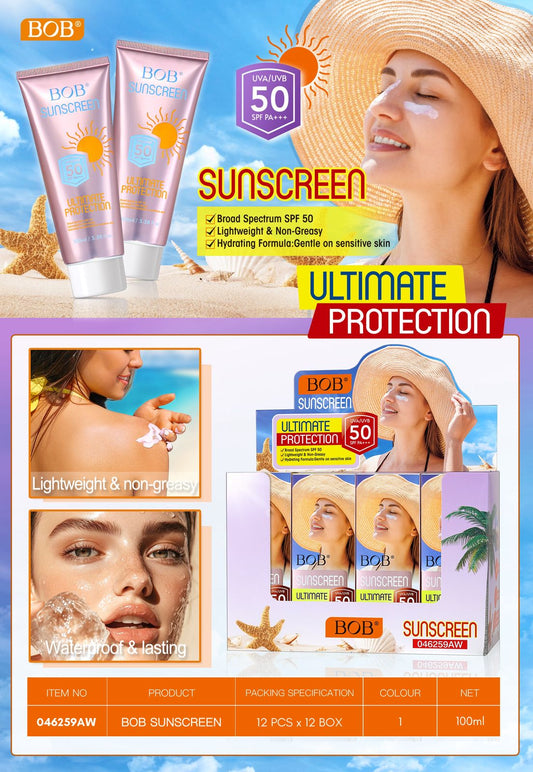 BOB SUNSCREEN 50 SPF PA+++ 100ML