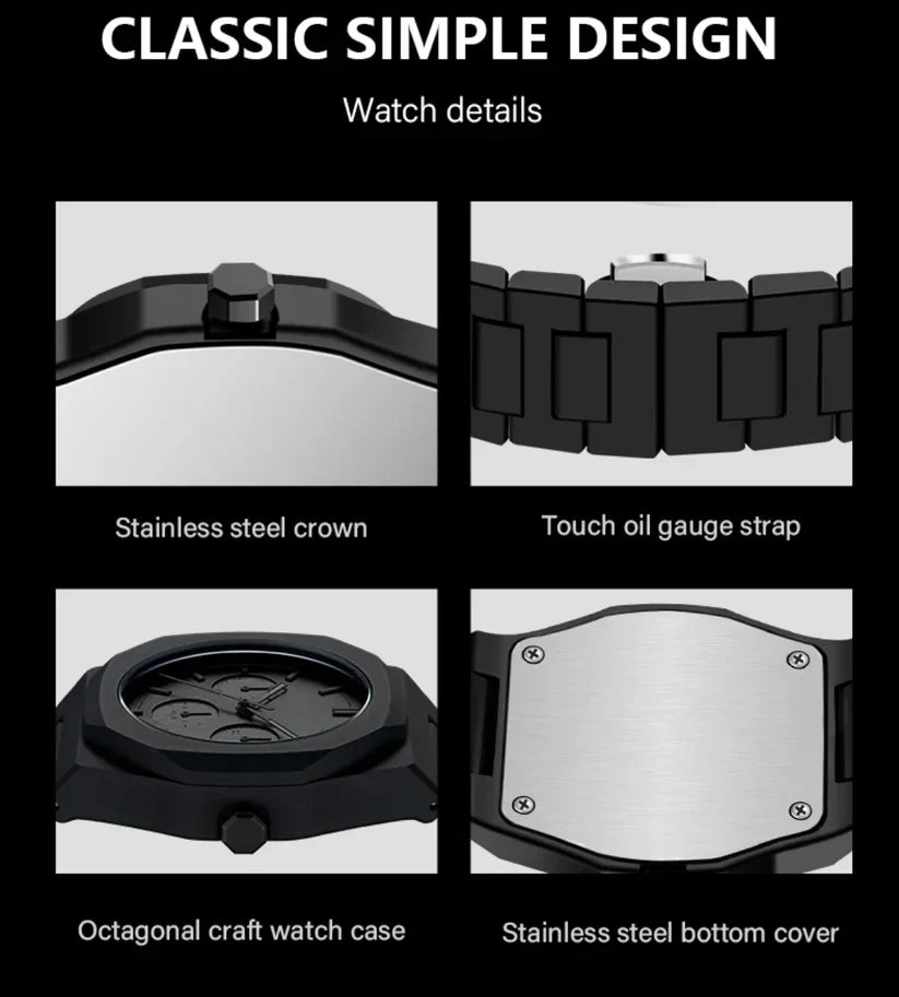 Arabic Aura Black Dial Watch