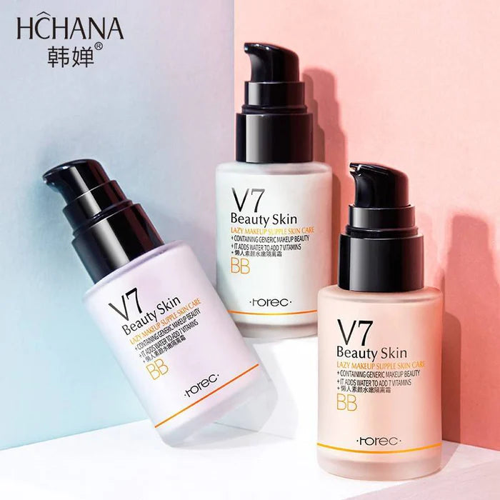 HCHANA Lazy Beauty Cream Whitening Face Primer Makeup Base Moisturizing Brightening Foundation Liquid