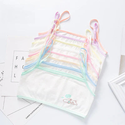 1 Pc New Fashion Teenage Training Bra Multi Print Bras For Girls (8-16) Years