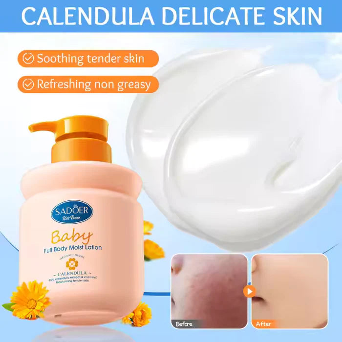 SADOER Children's Calendula Vitamin E Body Lotion 400ml .SD36353