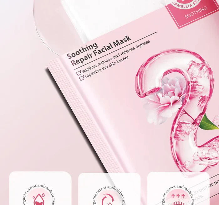 BIOAQUA 1 Pc Camellia Soothing Repair Facial sheet Mask