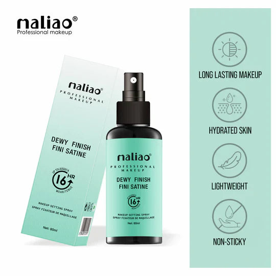 Maliao Dewy Finish Fini Satine Makeup Setting Spray – Seal Your Glamour With A Radiant Dewy Glow