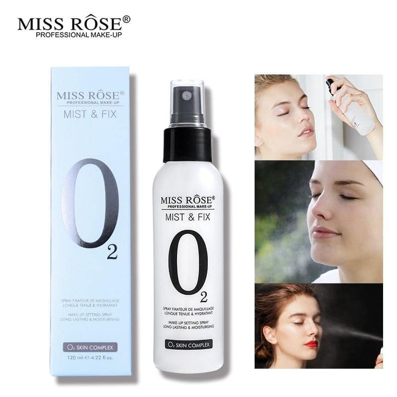 Miss Rose Mist & Fix Makeup Setting Spray Long Lasting & Moisturising 120ml
