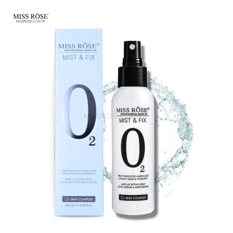 Miss Rose Mist & Fix Makeup Setting Spray Long Lasting & Moisturising 120ml