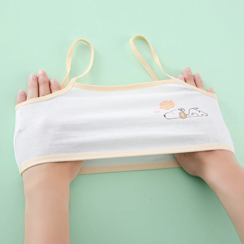 1 Pc New Fashion Teenage Training Bra Multi Print Bras For Girls (8-16) Years