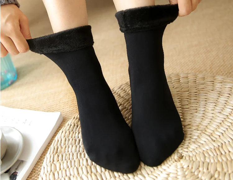 Pack Of 3 Pair Women’s Winter Warm Fleece Socks