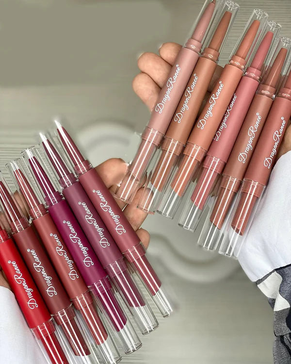 Dragon Ranee 6pcs 2in1 Matte lipstick & Lipliner set