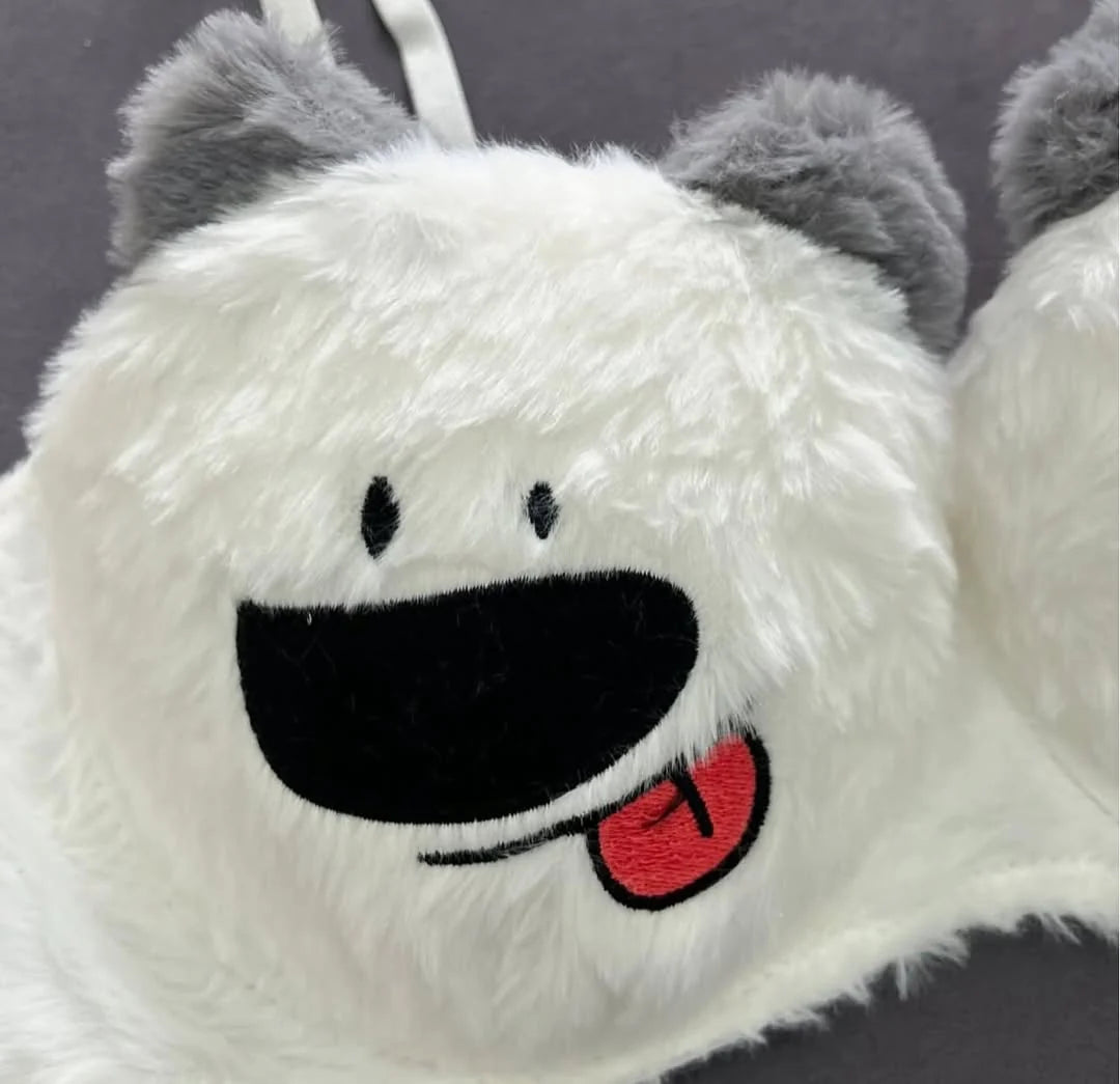 New High Quality Sexy Cute Kitty Anime Soft Plush Design Bra & Panty Set E05