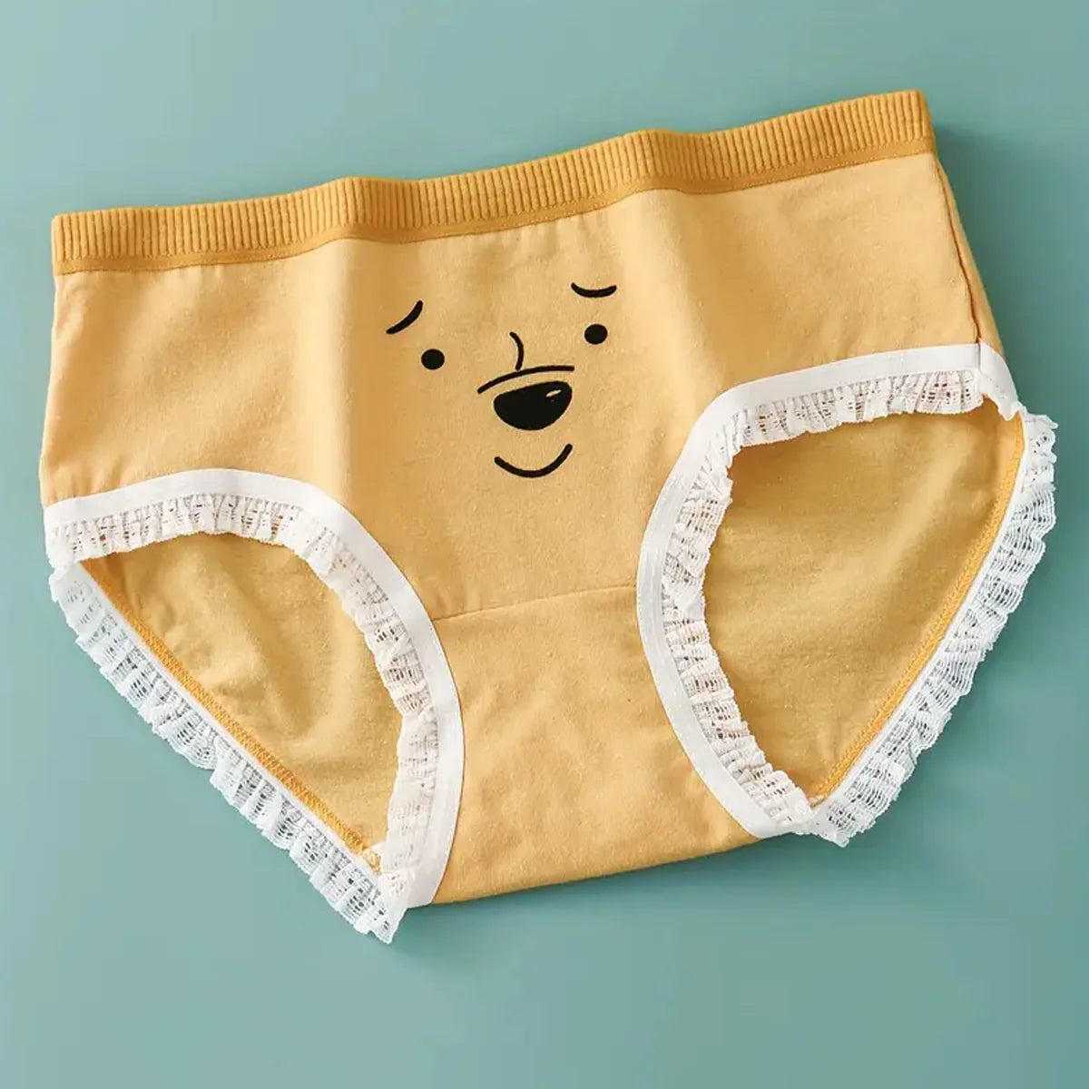 Pack Of 3 Soft Cotton Ladies Imported Comfortable Cartoon Pattern Elastic Waist Printed Panties For Girls And Women's CS09