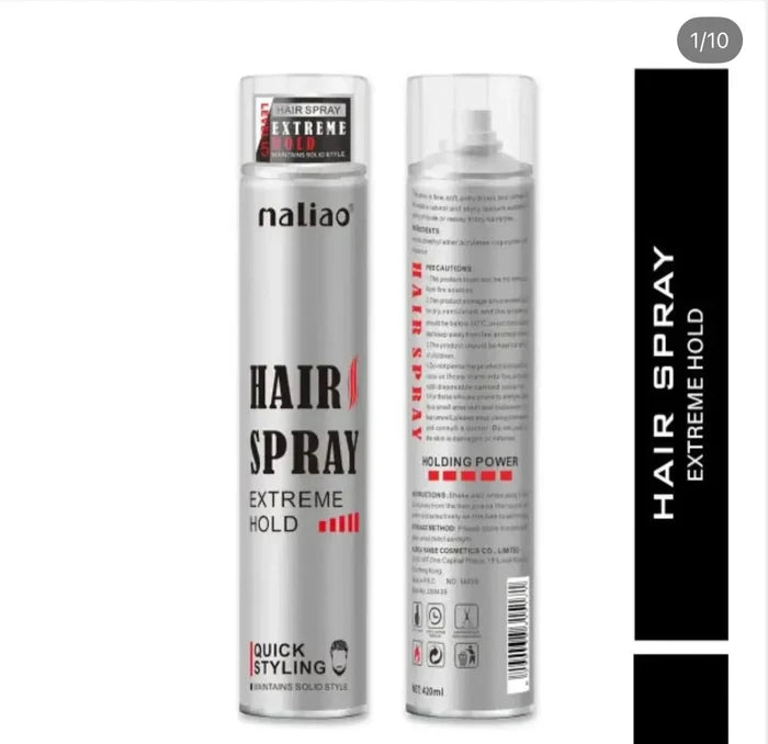 Maliao Ultimate Hair Spray - Quick Styling, Long-Lasting Effect | Hair Spray for Men | Hair Styling | Hair Setting Spray | Hair Fixing Spray | Strong Hold 420ml