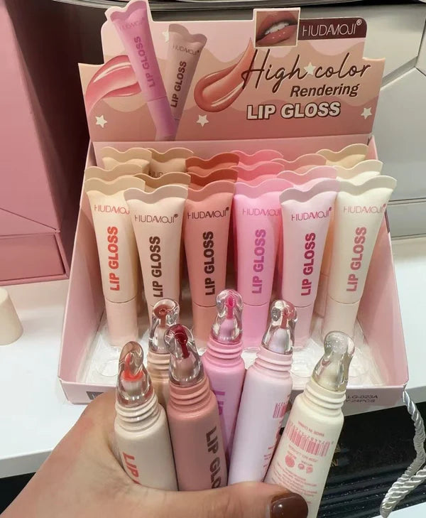 Huda moji 6 pcs New Viral lip Gloss