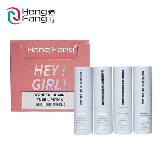 Heng Fang Hey Girl! Mini Lipstick Set β 4 Shades | Matte Finish, Long-Lasting, Travel-Friendly