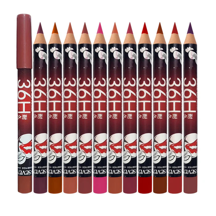 Miss Seven 36H Matte Waterproof Lash Lipstick Lip Liner Lip Pencil