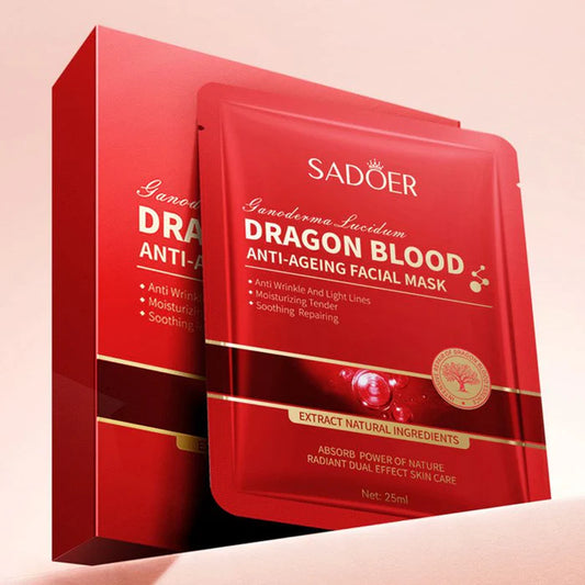 SADOER Dragon Blood Anti-Aging Facial Mask Moisturizing Hydrating Mask