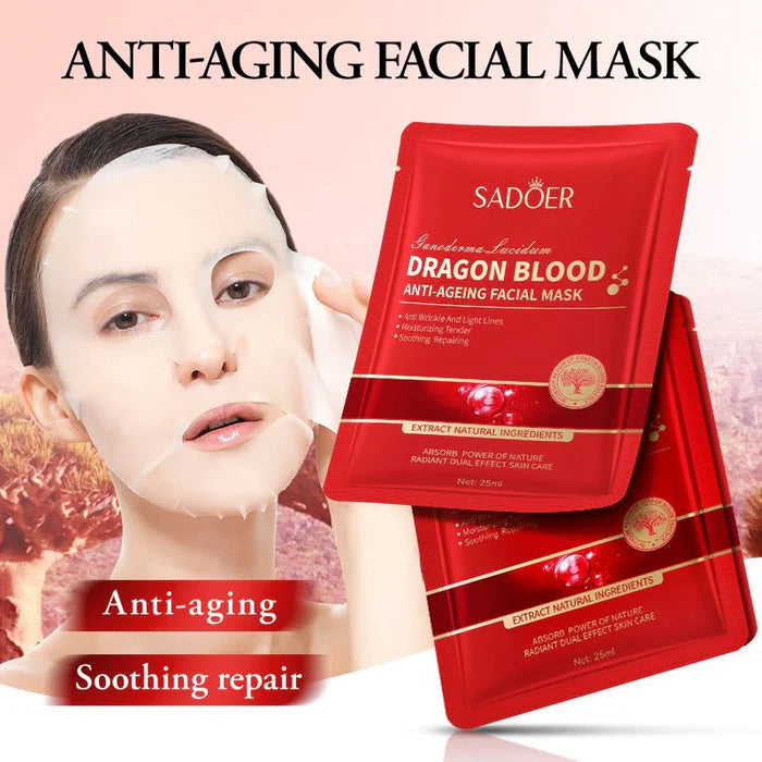 SADOER Dragon Blood Anti-Aging Facial Mask Moisturizing Hydrating Mask