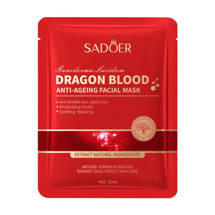 SADOER Dragon Blood Anti-Aging Facial Mask Moisturizing Hydrating Mask