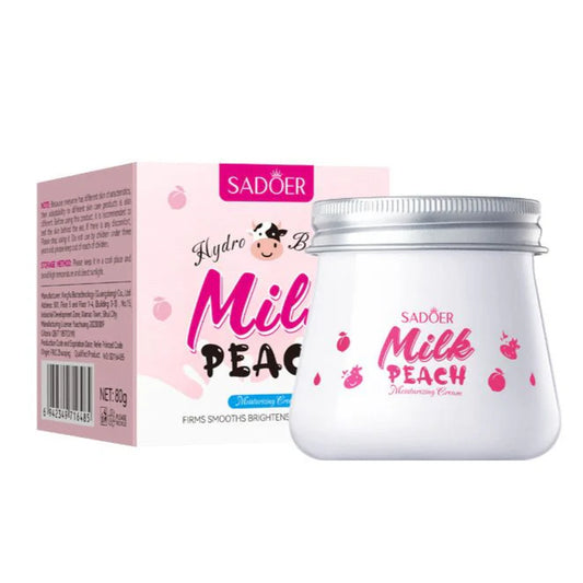 SADOER Milk Preach Vitamin C Face Cream – Whitening & Brightening Moisturizer