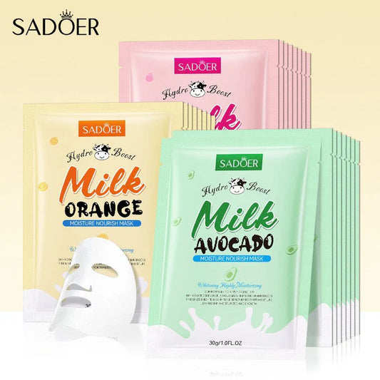 Sadoer 1 Pc Hydrating and Moisturising Sheet Mask – Milk and Fruits