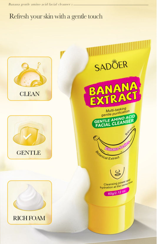 Sadoer Banana Extract Gentle Amino Acid Facial Cleanser 60g