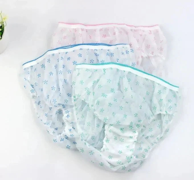Pack Of 6 Disposable Brief Panties For Girls and Womens