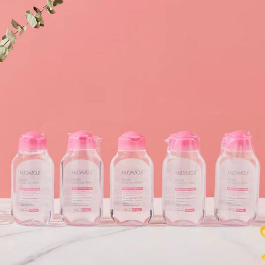 Huda Moji Micellar Cleansing Water All in 1 la Cleansing Water All-In-One Waterproof Removes makeup