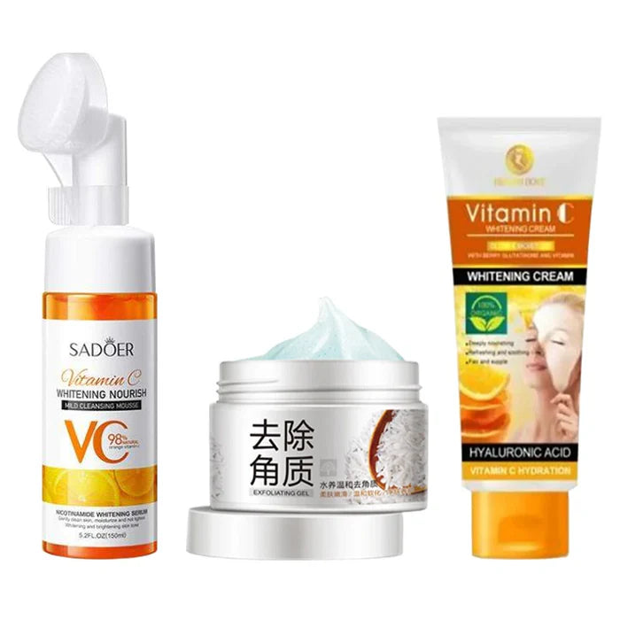 Pack of 03 New Vitamin C And Rice Skin Care Series