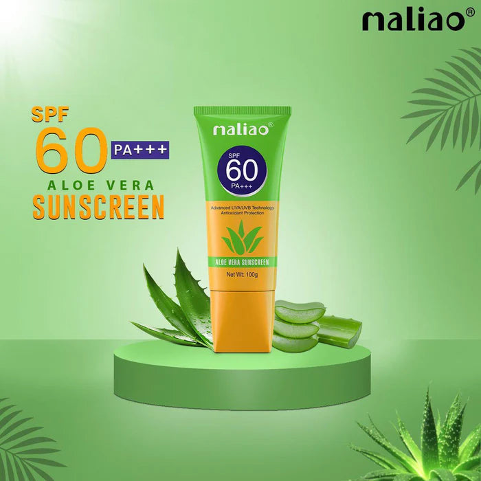 Maliao Aloe Vera Sunscreen SPF 60 PA+++ Broad Spectrum Sunscreen