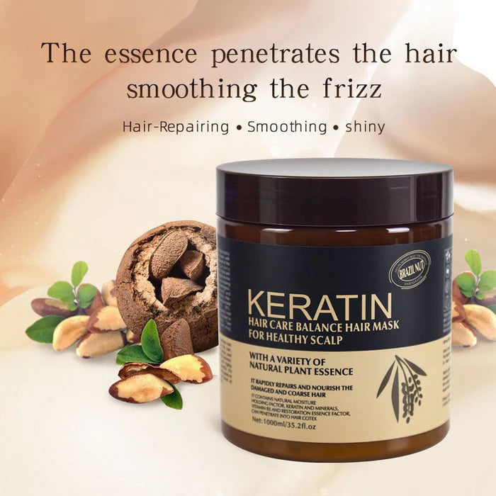 Brazil Nut Keratin Hair Care Balance Keratin Hair Mask & Keratin Hair Treatment for Healthy Scalp 1000 ml