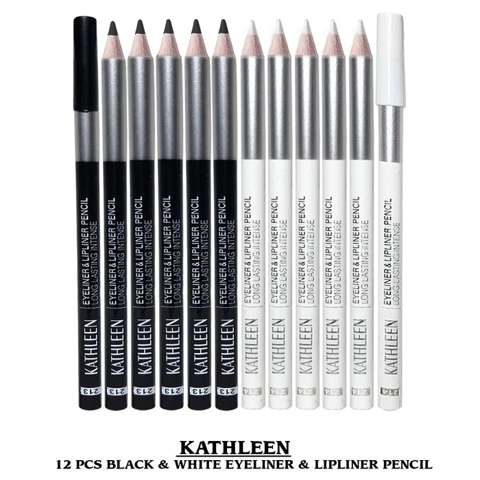 Kathleen Pac of 02 Balck And White Eye liner Pencil
