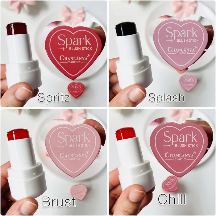 Chanlanya Heart jelly Blush Stick Lip and Cheek Moisturizing Jelly Tint