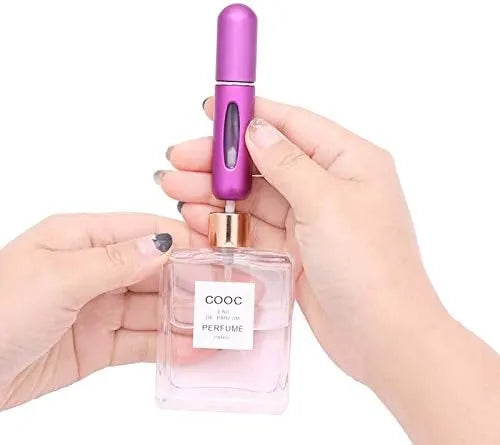 RINDMART 5ml Portable Mini Refillable Perfume Bottle Spray Scent Pump Empty Atomizer Bottle