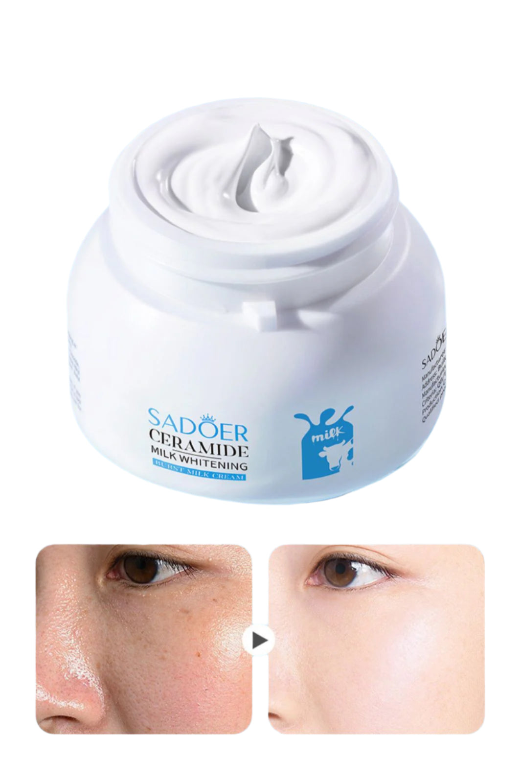 Sadoer Ceramide Milk Whitening Milk Plus Face Cream