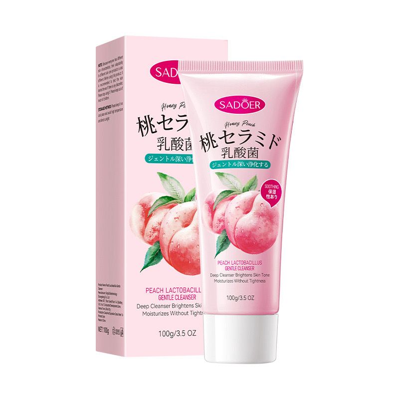 Sadoer Honey Peach  Lactobacillus Hydrate Face Cleanser