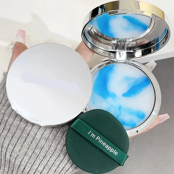Matte Blue Sky & Cloud Oil Control Pressed Powder Shine Control