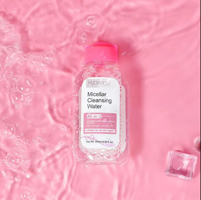 Huda Moji Micellar Cleansing Water All in 1 la Cleansing Water All-In-One Waterproof Removes makeup