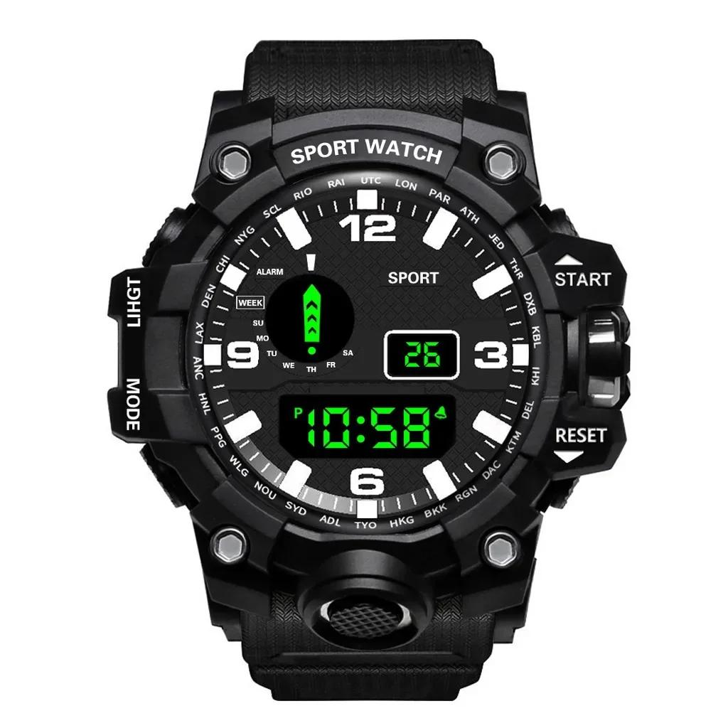 Men's LED Digital Watch Men Sport Watches Fitness Electronic Watch Multifunction Military Sports Watches Clock Kids Gifts