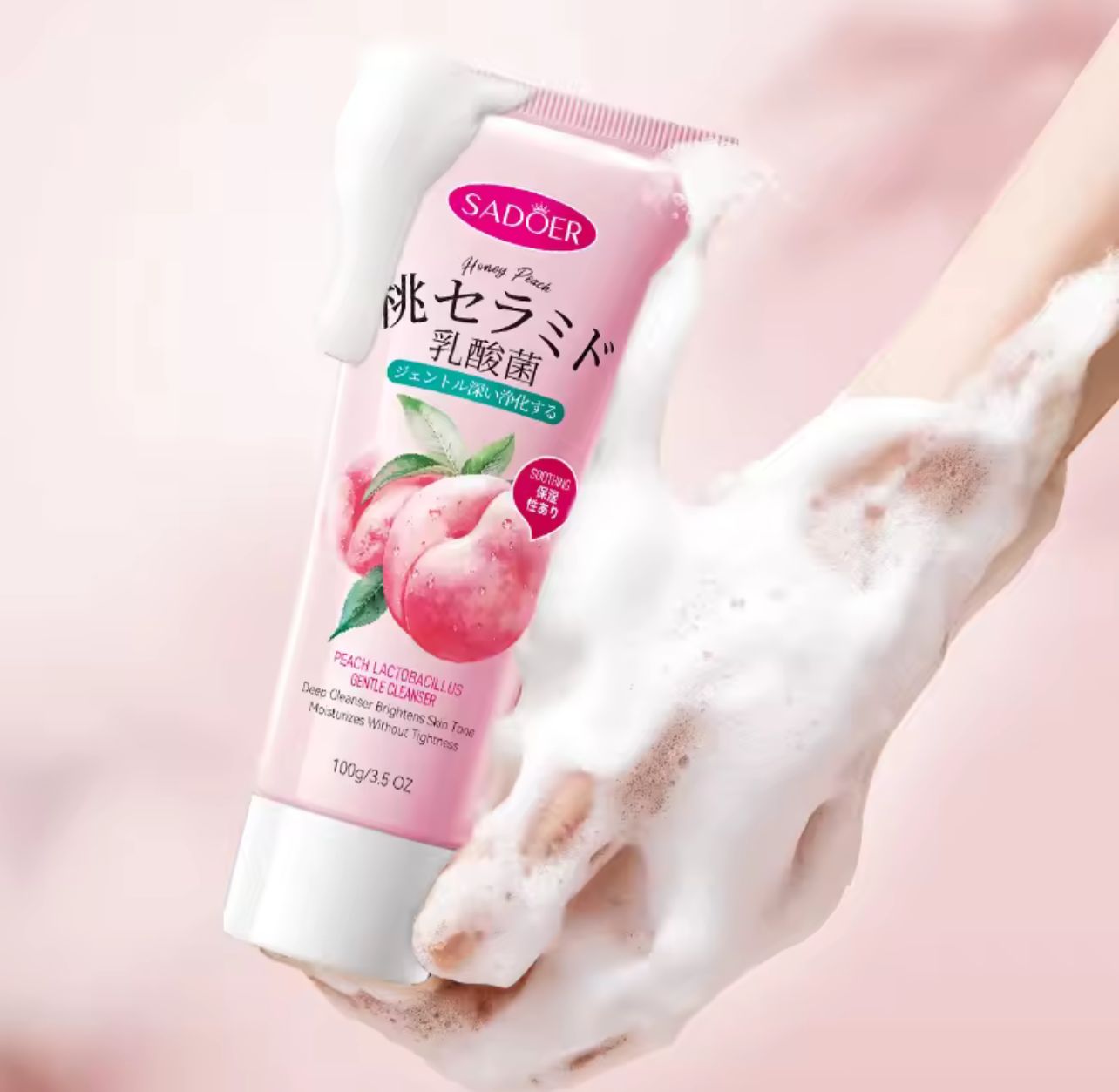 Sadoer Honey Peach  Lactobacillus Hydrate Face Cleanser