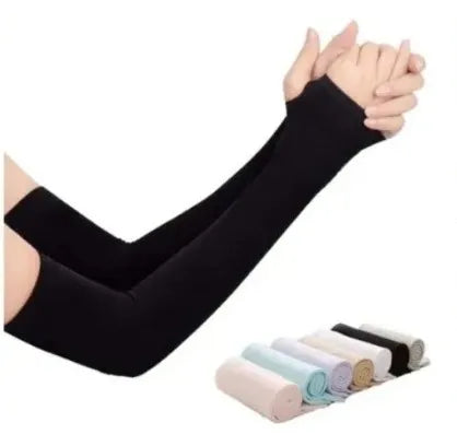 Ice Silk Sleeve Sunscreen Cuff Arm Uv Sun Protect AntiSlip Summer Outdoor Riding Sunlight Super Store