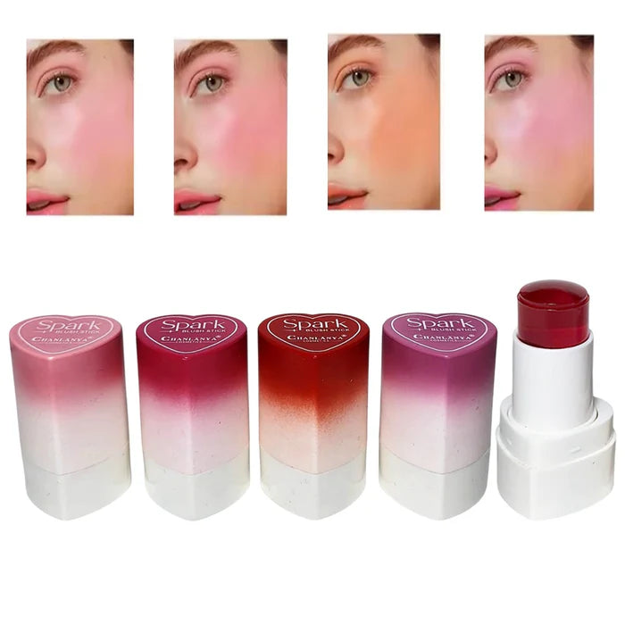Chanlanya Heart jelly Blush Stick Lip and Cheek Moisturizing Jelly Tint