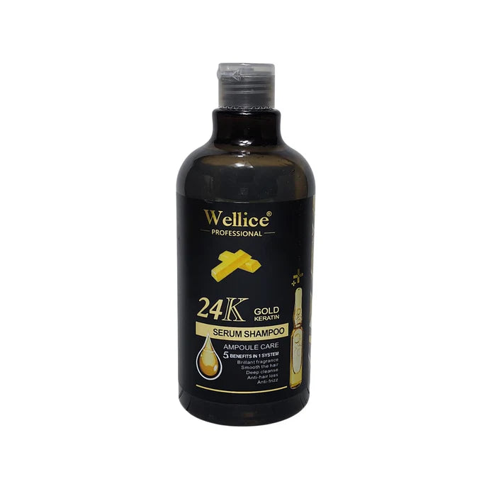 Welice 24K Gold Keratin Serum Shampoo 500ml