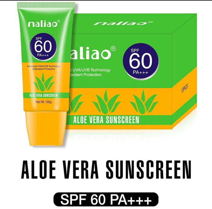Maliao Aloe Vera Sunscreen SPF 60 PA+++ Broad Spectrum Sunscreen