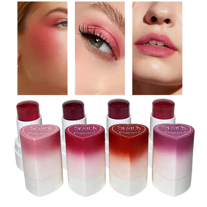 Chanlanya Heart jelly Blush Stick Lip and Cheek Moisturizing Jelly Tint