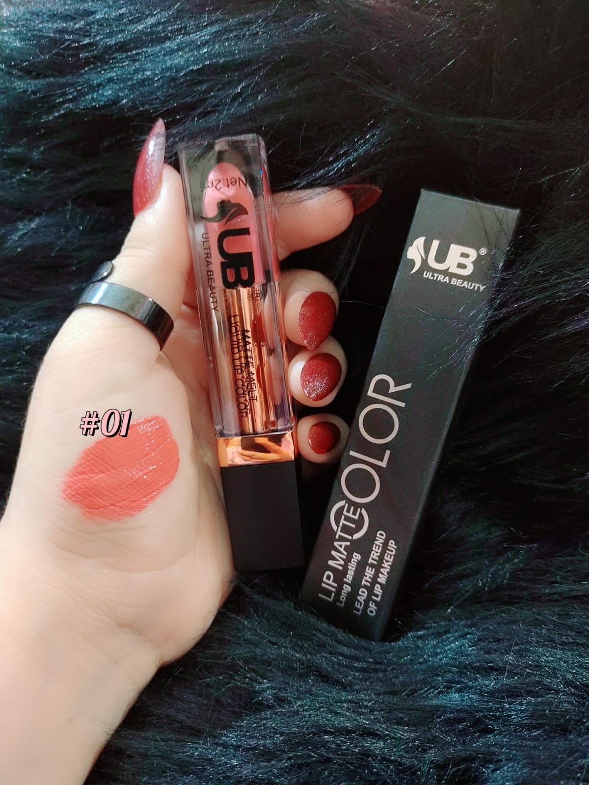 Ultra Beauty  24H Matte Gloss offers waterproof, all-day wear with a bold matte finish. Available in 24 vibrant, lightweight