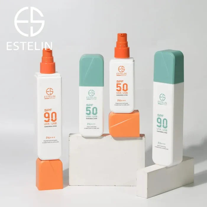 Estelin Brightening & Anti - Aging Invisible Finish (No White Cast) Sunscreen Lotion SPF50 UVA / UVB PA +++- 75G -ES0175