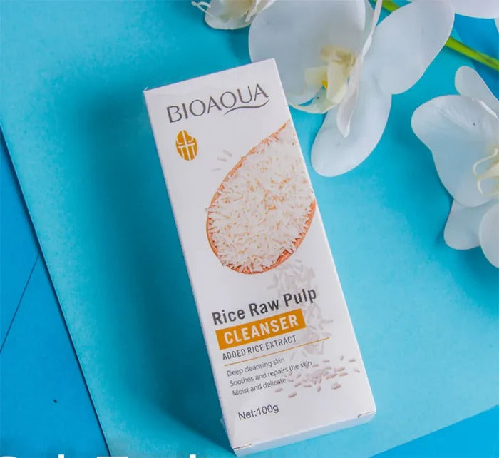 BIOAQUA Rice Raw Pulp Cleanser / Face Wash 100g