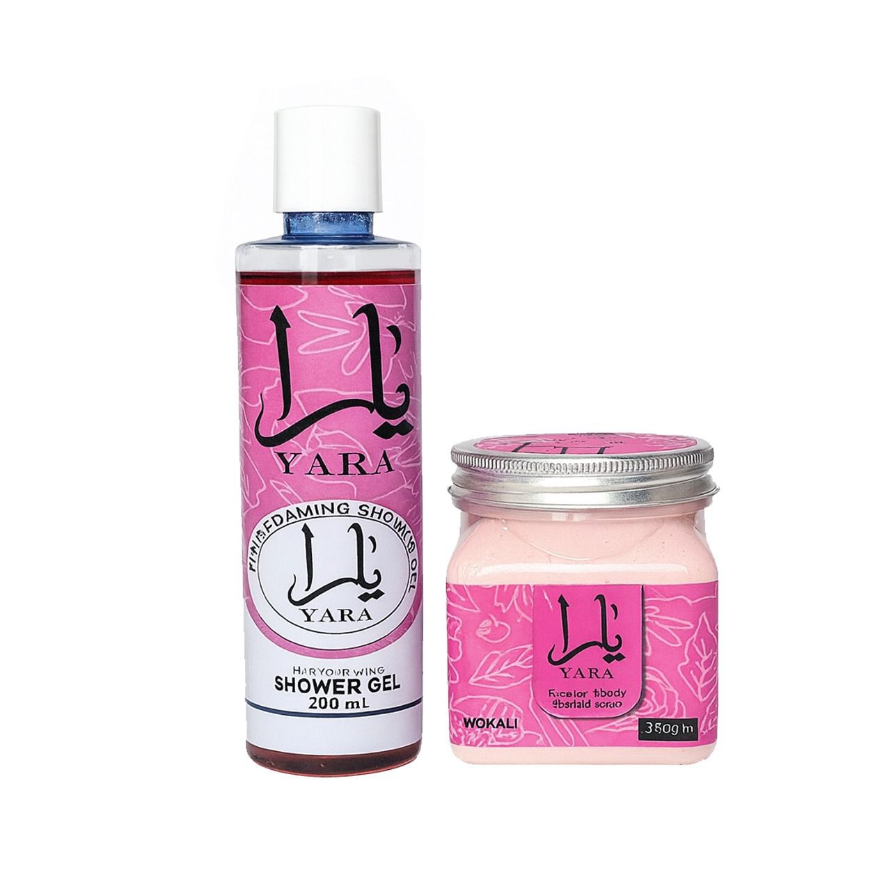 New YARA Deal Shower Gel 200ml & Face and Body Scrub