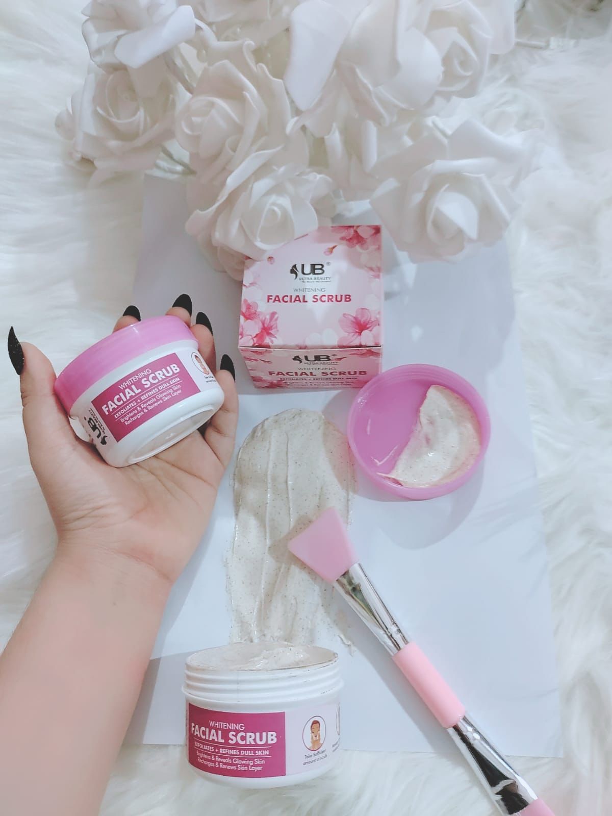 WHITENING FACE SCRUB  • TEA TREE FACE SCRUB  • 24 k GOLD FACE SCRUB   • VITAMIN C FACE SCRUB [ULT]