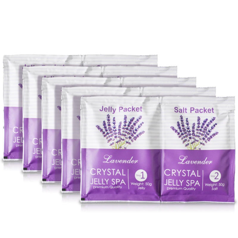 Pack Of 2 Lavender Crystal Foot Spa Bath – Jelly Powder Soak & Callus Remover